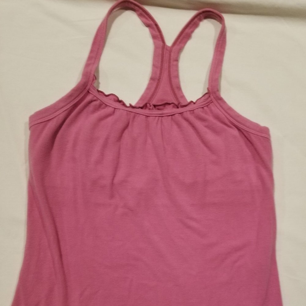 Bamboo Fila Racerback shelf bra camisole. S . Pink . Gently used